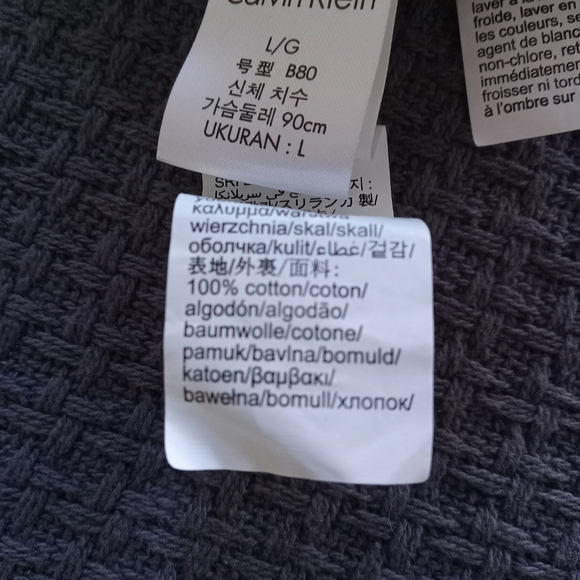 Calvin Klein Olive Green Cotton Logo Bralette Bra L - Picture 7 of 7